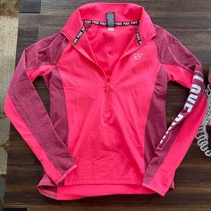 Victoria’s Secret pink ultimate half zip pullover